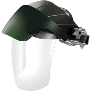 OTOS F-72C-5 ＯＴＯＳ　かぶり型防災面　クリアグリーン＃５　ジョグダイヤル調節機能