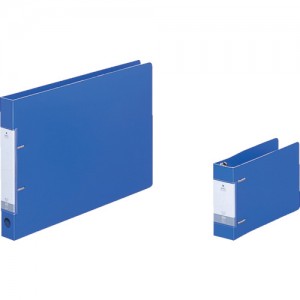 LIHIT LAB. G2233-8 リヒト　Ｂ６／Ｅ　Ｄ型リングファイル（３５０枚）　青