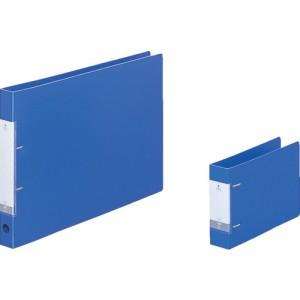 LIHIT LAB. G2228-8 リヒト　Ａ３／Ｅ　Ｄ型リングファイル（２３０枚）　青
