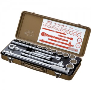 虾牌 LOBTEX  1215A エビ　ソケットレンチセット　差込角１２．７ｍｍ　１２角