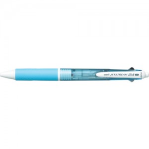UNI MSXE350007.8 日本三菱铅笔　ジェット３機能ペン　水色