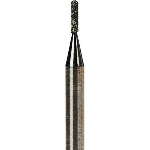 NAKANISHI 11261 日本中西　電着ダイヤモンドバー　粒度＃１３０　円筒先丸　刃径１ｍｍ　刃長４ｍｍ