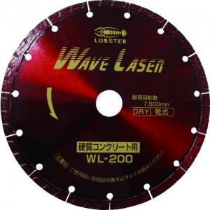 虾牌 LOBTEX  WL200 エビ　ダイヤモンドホイール　ウェブレーザー（乾式）　２０３ｍｍ