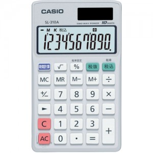 卡西欧 CASIO SL-310A-N カシオ　手帳タイプ電卓１０桁表示