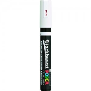 UNI PCE2005M.1 日本三菱铅笔　水性顔料マーカー　ブラックボードポスカ　中字　白