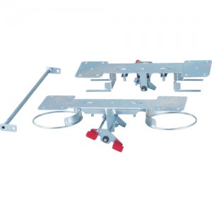 TRUSCO 100JKRS-4 日本中山　ドンキーカート用リング式ストッパー　自在２輪固定２輪用