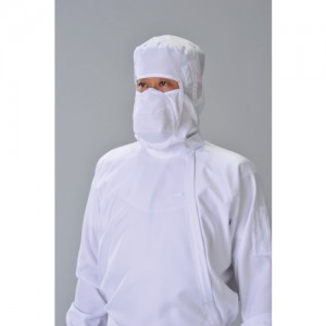 ADCLEAN CH41501L　マスク付きフード　白　Ｌ