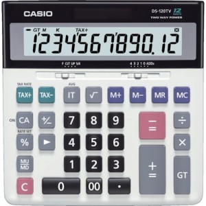 卡西欧 CASIO DS-120TW カシオ　加算器実務電卓