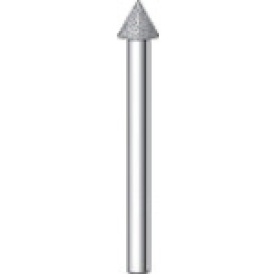 NAKANISHI 11151 日本中西　電着ダイヤモンドバー（５本）粒度１４０　円錐　刃径３ｍｍ刃長２．７ｍｍ