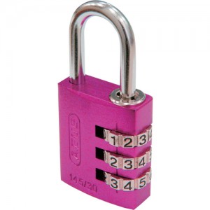 ABUS 145-30-PI ＡＢＵＳ　ナンバー可変式南京錠　１４５－３０　ピンク