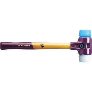 HALDER 3017.050 　シンプレックスハンマー　ＴＰＥ（青）ポリエチレン（白）頭径５０ｍｍ
