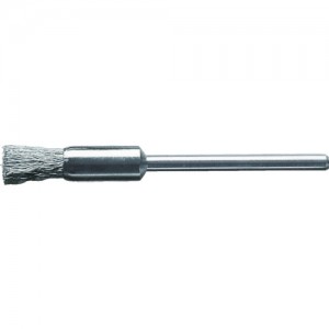 LESSMANN 450221 ＬＥＳＳＭＡＮＮ　軸付ミニチュアエンド型ブラシ　鋼線　０．１　Φ５