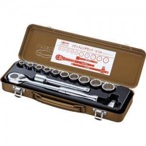 虾牌 LOBTEX  1210A エビ　ソケットレンチセット　差込角１２．７ｍｍ　１２角