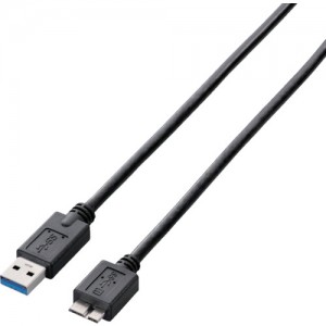 日本宜丽客 ELECOM USB3-AMB20BKRS エレコム　ＵＳＢ３．０ケーブル（Ａ－ｍｉｃｒｏＢ）