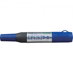 UNI PA152TR.33 日本三菱铅笔　油性ツインマーカー細字丸芯太字角芯　青