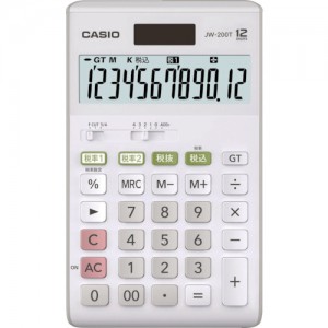 卡西欧 CASIO JW-200T-N カシオ　Ｗ税率電卓（ジャストタイプ）