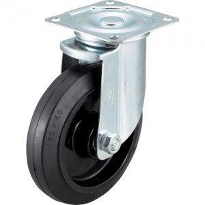 WAKO AHG-150-NRB ワコー　エアーキャスター（自在車）　１５０ｍｍ　ゴム車